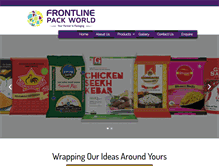 Tablet Screenshot of frontlinepackworld.com